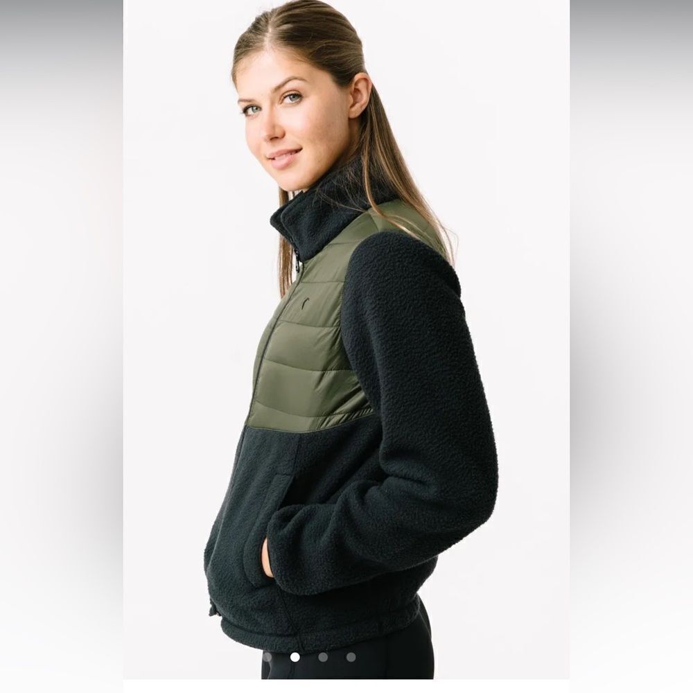 Zyia Forest Fleece Targhee Zip Front Jacket Size S